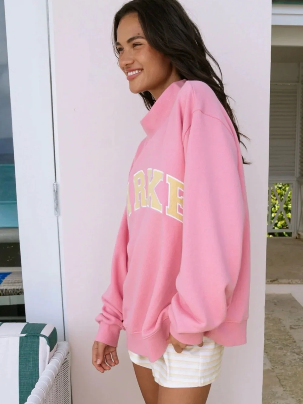 BRAND NEW PARKE VARSITY MOCKNECK L/XL STARBURST - Picture 2 of 5